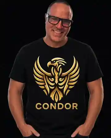 Operator Crest Tee shown on model